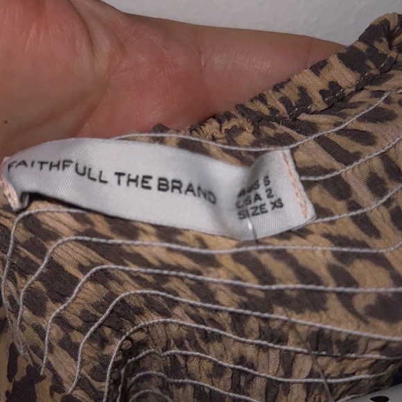 New faithfull the brand Elsa leopard print jumpsuit - Picture 10 of 10